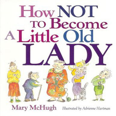 Cover of book with illustrated old ladies