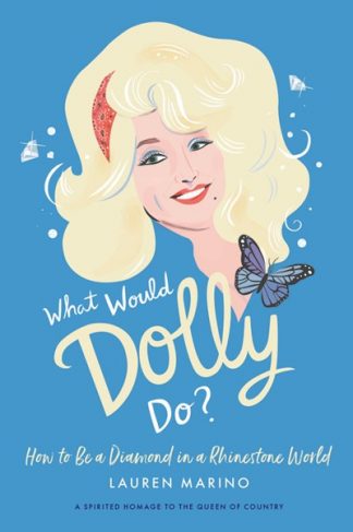 Drawing of Dolly Parton with a blue butterfly
